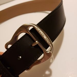 New with tags Michael Kors black leather belt